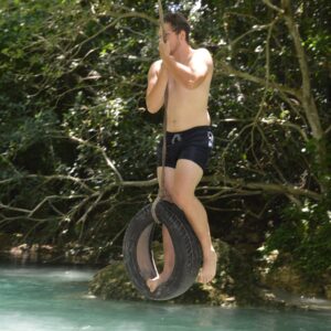 Private Transport to River Tubing or Rafting and Blue Hole Combo
