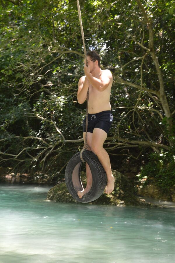 Private Transport to River Tubing or Rafting and Blue Hole Combo
